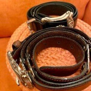 `Original Fossil Vintage Western Cowboy 100% Leather Belts!